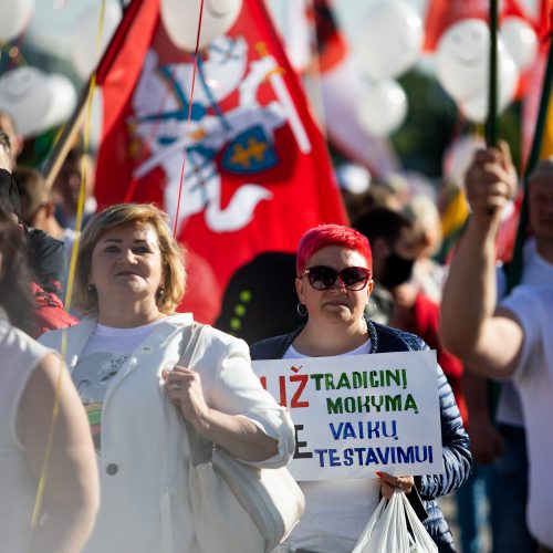 Šeimų maršo protestas prie Seimo  © I. Gelūno / Fotobanko nuotr.