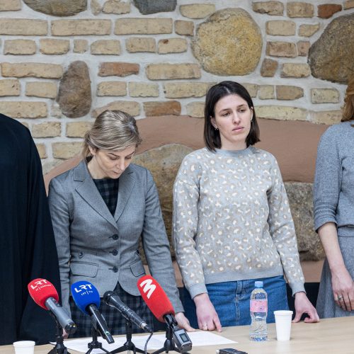 Lietuvos stačiatikių arkivyskupijos atstovų spaudos konferencija  © P. Peleckio / BNS nuotr.