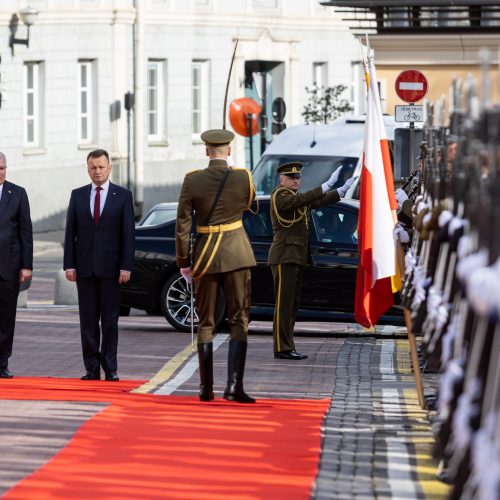 Lenkijos gynybos ministro vizitas Lietuvoje  © P. Peleckio / BNS nuotr.