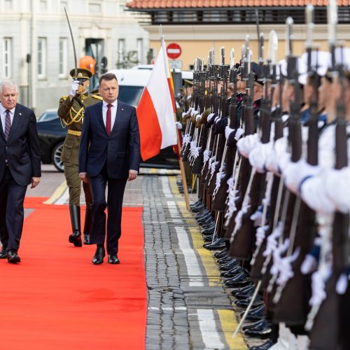 Lenkijos gynybos ministro vizitas Lietuvoje  © P. Peleckio / BNS nuotr.