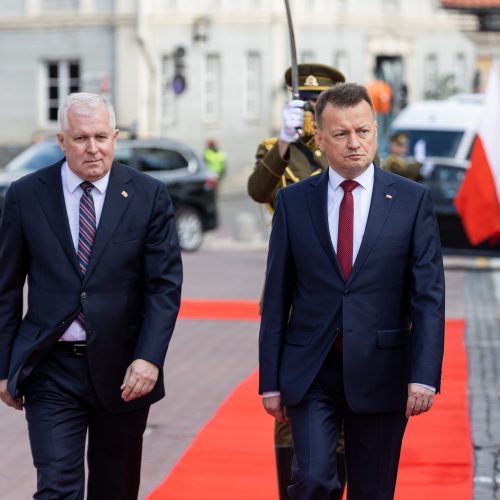 Lenkijos gynybos ministro vizitas Lietuvoje  © P. Peleckio / BNS nuotr.