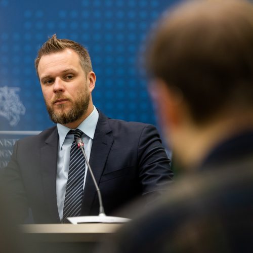 Lietuvoje vieši Švedijos užsienio reikalų ministras  © Ž. Gedvilos / BNS nuotr.