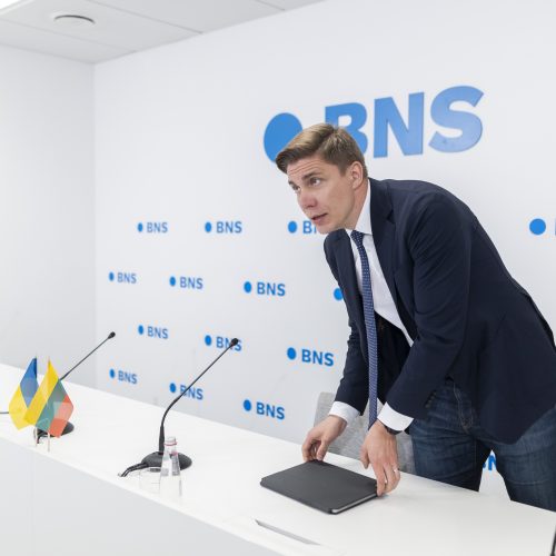 M. Sinkevičiaus spaudos konferencija