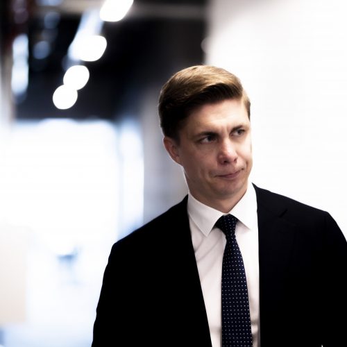 M. Sinkevičiaus spaudos konferencija  © I. Gelūno / BNS nuotr.