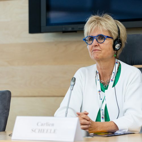 Spaudos konferencija „Lyčių lygybė ir smurtas prieš moteris“  © Ž. Gedvilos / BNS nuotr.