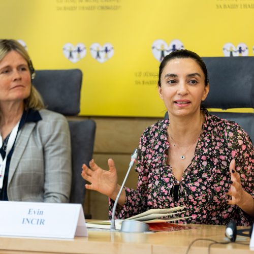 Spaudos konferencija „Lyčių lygybė ir smurtas prieš moteris“  © Ž. Gedvilos / BNS nuotr.