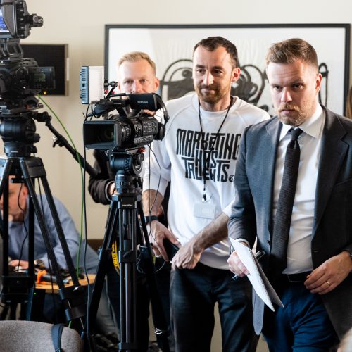 Vilniaus Rusijos forumo spaudos konferencija  © Ž. Gedvilos / BNS nuotr.