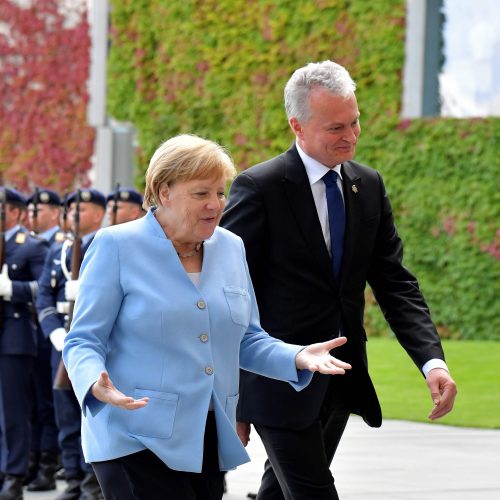 G. Nausėdos susitikimas su A. Merkel  © Scanpix, Prezidentūros nuotr.