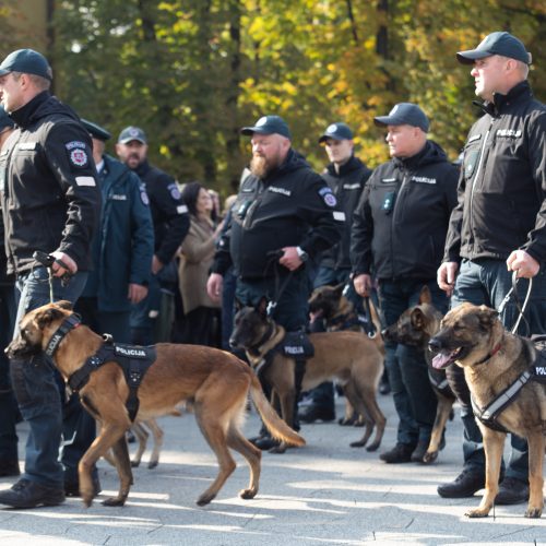 Policijos šventė Kaune  © V. Šulinsko nuotr.