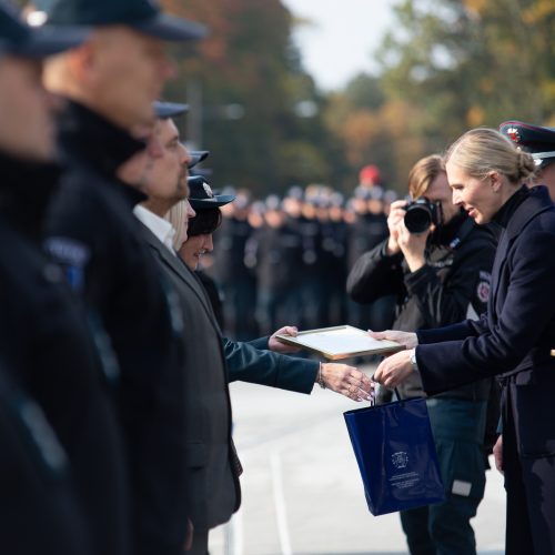 Policijos šventė Kaune  © V. Šulinsko nuotr.