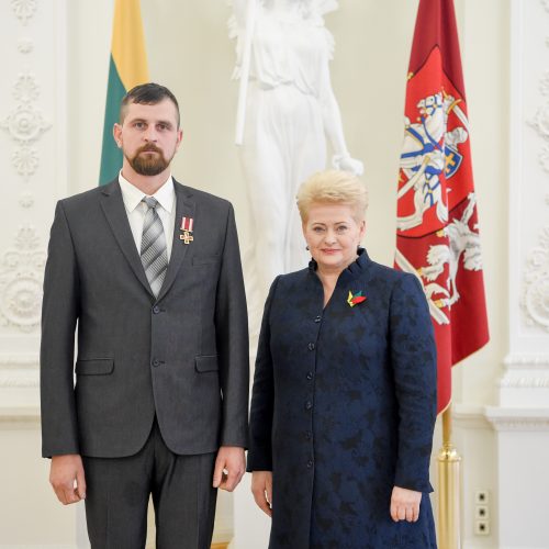 Prezidentė įteikė valstybės ordinus ir medalius  © R. Dačkaus/ Prezidentūros nuotr.
