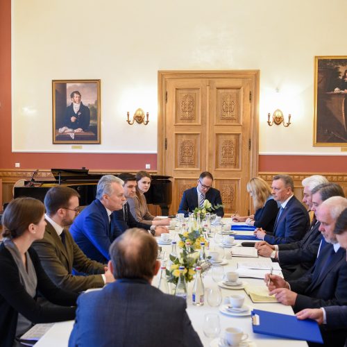 Prezidentas susitiko su Telšių regiono merais  © R. Dačkaus / Prezidentūros nuotr.