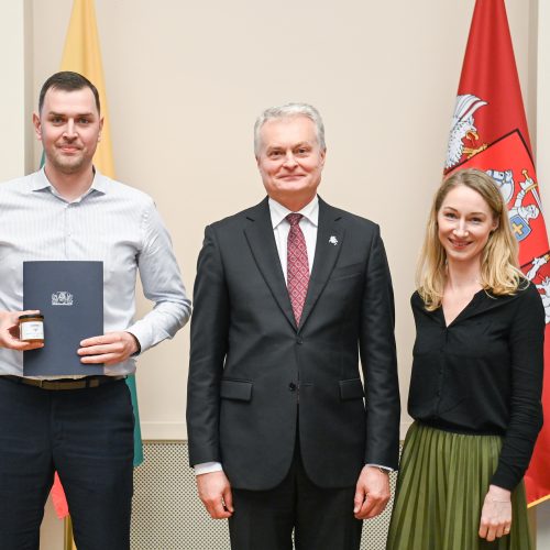 Nacionalinio judumo iššūkio nugalėtojų apdovanojimai  © R. Dačkaus / Prezidentūros nuotr.