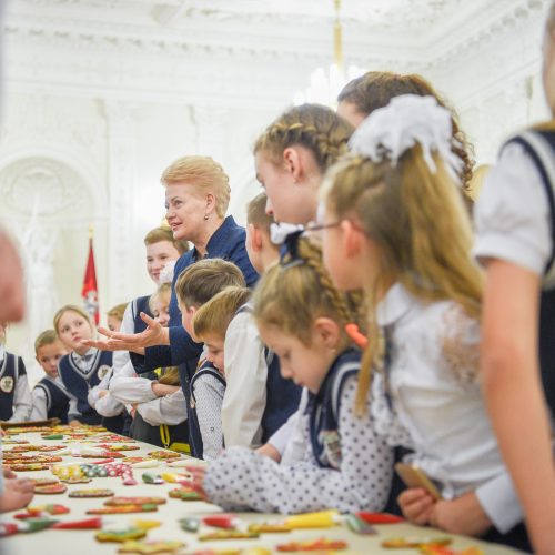 Tradicinis prezidentės ir vaikų susitikimas  © R. Dačkaus / Prezidentūros nuotr.