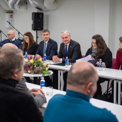 Prezidento komandos darbo diena Kėdainiuose  © R. Dačkaus / Prezidentūros nuotr.