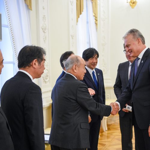 Prezidentūroje – Japonijos verslo delegacija  © R. Dačkaus / Prezidentūros nuotr.