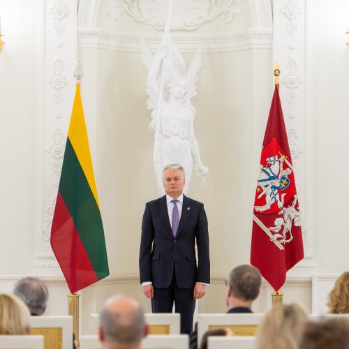 Prezidentas priima teisėjų priesaikas  © R. Dačkaus / Prezidentūros nuotr.