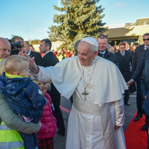 Popiežius Pranciškus atsisveikino su Lietuva  © Mariaus Morkevičiaus /ELTOS, Prezidentūros kanceliarijos nuotr.
