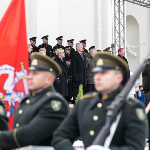 Iškilminga rikiuotė Kariuomenės dienos proga  © P. Peleckio / Fotobanko nuotr.