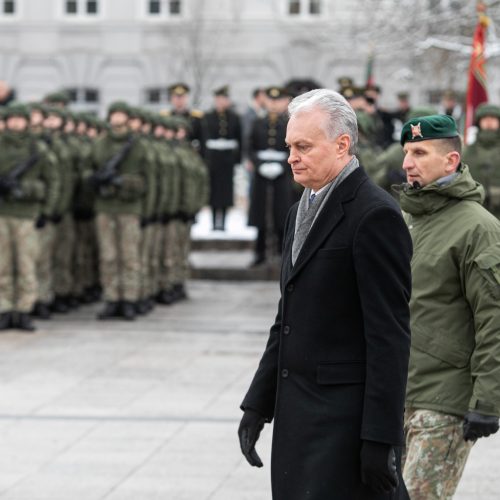 Iškilminga rikiuotė Kariuomenės dienos proga  © P. Peleckio / Fotobanko nuotr.