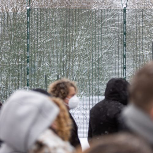 Ministrų vizitas Baltarusijos pasienyje  © Ž. Gedvilos / BNS nuotr.