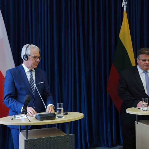 Į Lietuvą atvyko Lenkijos užsienio reikalų ministras  © D. Labučio / ELTOS, R. Dačkaus / Prezidentūros nuotr.