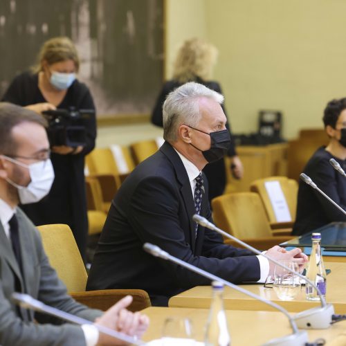 Prezidentas susitiko su Seimo valdyba  © D. Labučio / ELTOS nuotr.