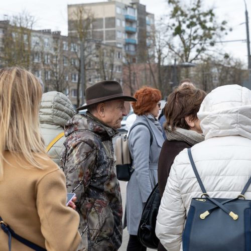 Piketas prieš karjerą Pakarklės miške  © Aurimo Barkausko nuotr.