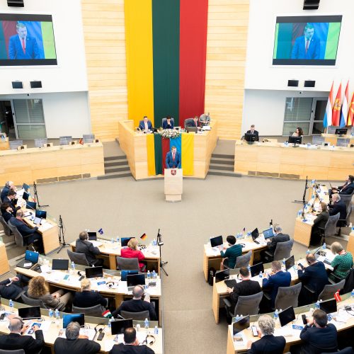 NATO valstybių narių parlamentų pirmininkų aukšto lygio susitikimas Vilniuje  © P. Peleckio / BNS nuotr.