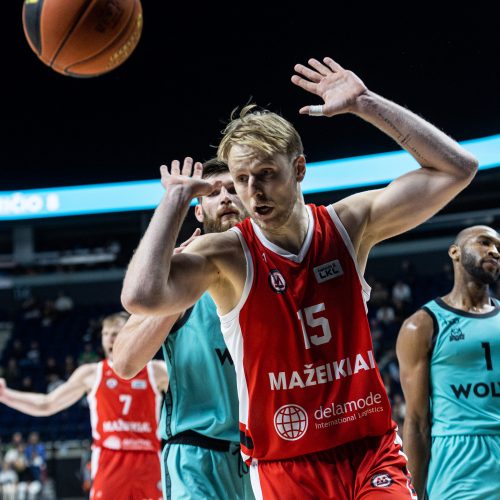 LKL: „Wolves“ – Mažeikių „M Basket“  © P. Peleckio / BNS nuotr.