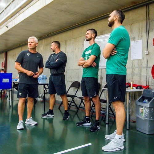 „Žalgirio“ treniruotė ir spaudos konferencija  © Evaldo Šemioto nuotr.