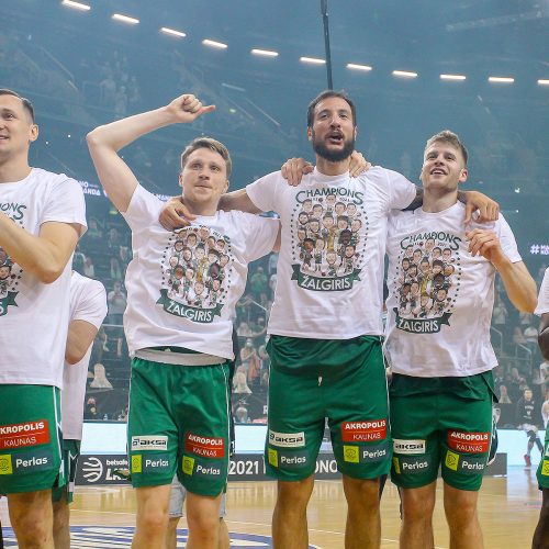 Kauno „Žalgiris“ – LKL 2020-21 m. čempionas  © Evaldo Šemioto nuotr.