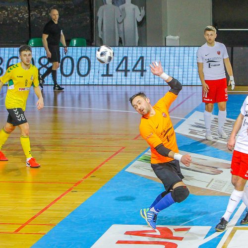 Futsalo taurės finalas: „Žalgiris“ – „Gargždų pramogos“ 2:1  © Evaldo Šemioto nuotr.