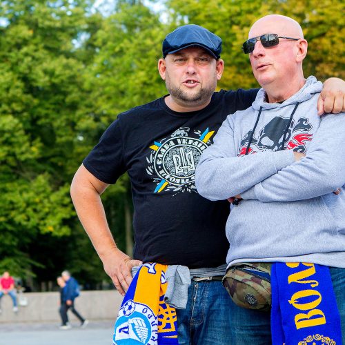 Vilnių užplūdo Ukrainos futbolo fanai  © Evaldo Šemioto nuotr.