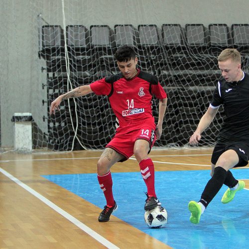 Futsalo A lyga: „Vytis“ – „Turbotransfers“ 0:1, 5:0  © Evaldo Šemioto nuotr.