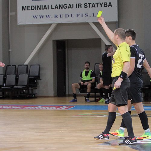Futsalo A lyga: „Vytis“ – „Turbotransfers“ 0:1, 5:0  © Evaldo Šemioto nuotr.