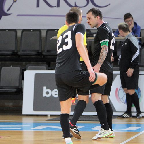 Futsalo A lyga: „Vytis“ – „Turbotransfers“ 0:1, 5:0  © Evaldo Šemioto nuotr.