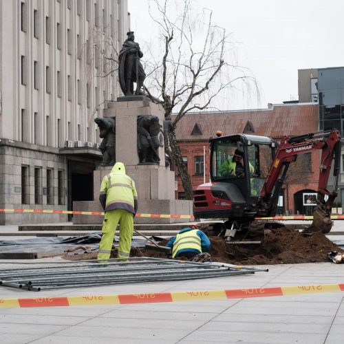 Naujai susodintos liepos Laisvės alėjoje  © Edgaro Cickevičiaus nuotr.