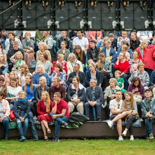 Liepos 6-ąją Kauną apgaubė „Tautiška giesmė“  © Eitvydo Kinaičio, BLC verslo centro, Kauno savivaldybės nuotr.