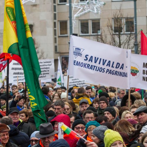 Protestas „Paskutinis skambutis“  © Vilijos Virkutytės, Pauliaus Peleckio/Fotobanko nuotr, Dainiaus Labučio (ELTA) nuotr.