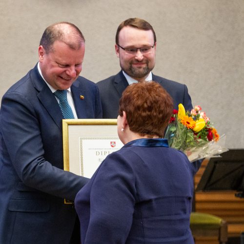 Įteiktos Vyriausybės kultūros ir meno premijos   © Pauliaus Peleckio/Fotobanko nuotr.