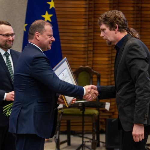 Įteiktos Vyriausybės kultūros ir meno premijos   © Pauliaus Peleckio/Fotobanko nuotr.