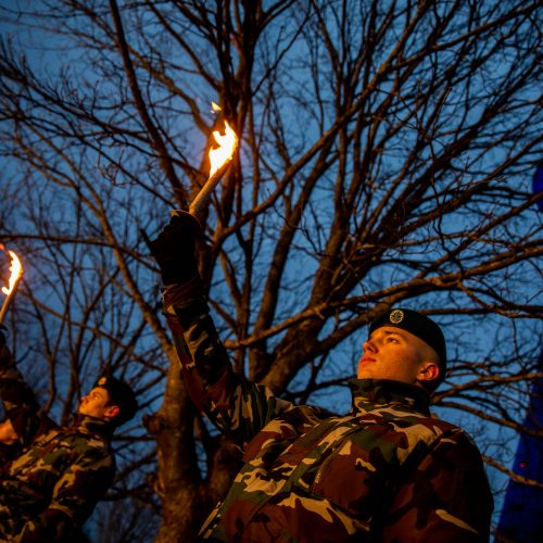 Atminimo laužų uždegimo ceremonija Vilniuje  © I. Gelūno / Fotobanko nuotr.