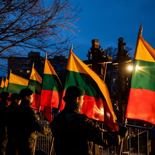 Atminimo laužų uždegimo ceremonija Vilniuje  © I. Gelūno / Fotobanko nuotr.