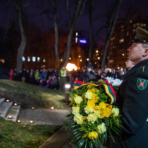 Atminimo laužų uždegimo ceremonija Vilniuje  © I. Gelūno / Fotobanko nuotr.