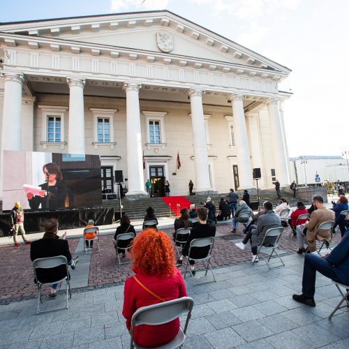 Konkurso „Lietuvos spaudos fotografija 2020“ nugalėtojų apdovanojimų ceremonija  © G. Skaraitienės / Fotobanko nuotr.