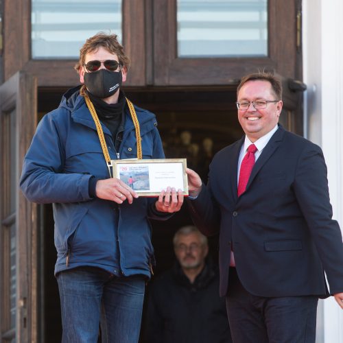 Konkurso „Lietuvos spaudos fotografija 2020“ nugalėtojų apdovanojimų ceremonija  © G. Skaraitienės / Fotobanko nuotr.