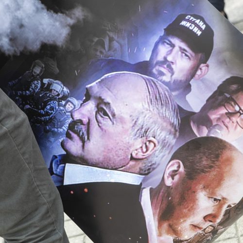 Protestas prieš žmogaus teisių pažeidimus Baltarusijoje   © P. Peleckio / Fotobanko nuotr.