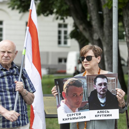 Protestas prieš žmogaus teisių pažeidimus Baltarusijoje   © P. Peleckio / Fotobanko nuotr.