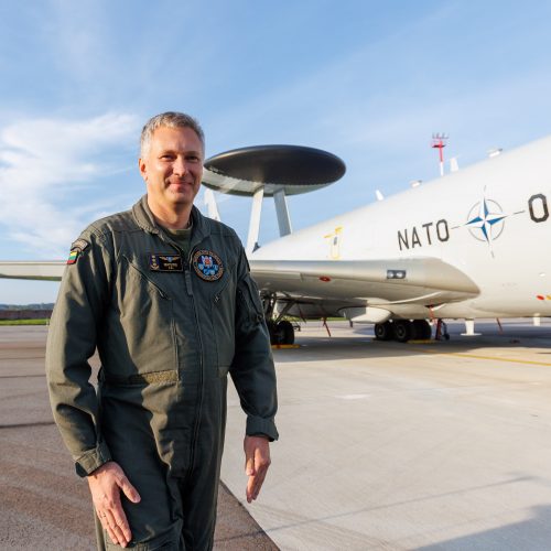 AWACS orlaivis  © E. Ovčarenko / BNS nuotr.
